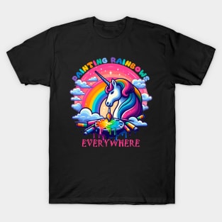 painting rainbow everywhere T-Shirt